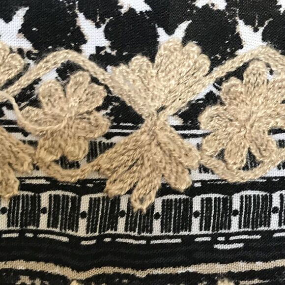 RACHEL Rachel Roy Womens Boho Top Size‎ M Dolman Sleeve Crochet Lace Oversized - Picture 5 of 12